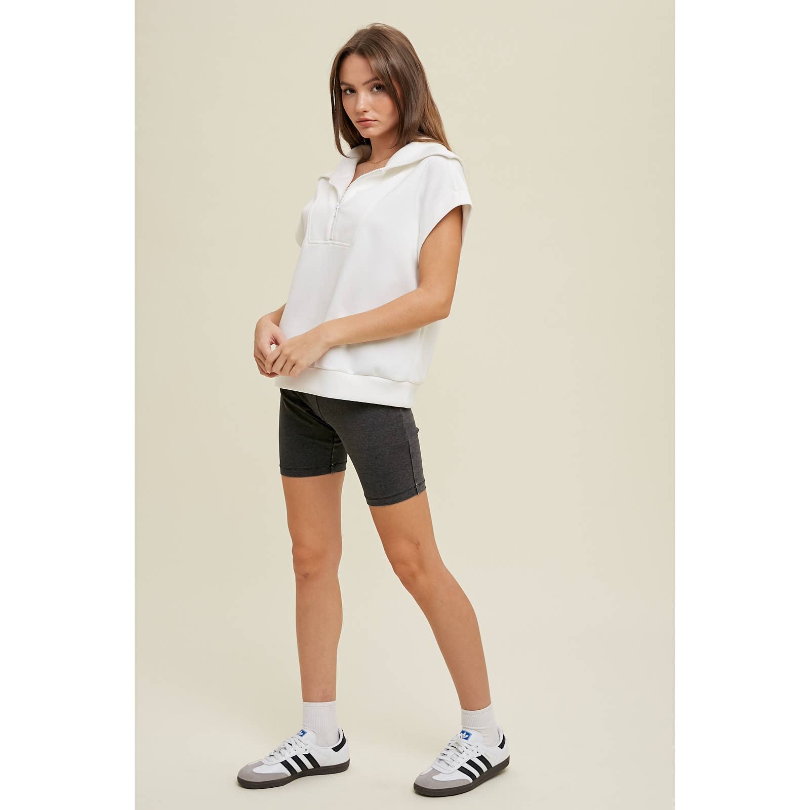 【専用】DA SHOT CALLAZ / BIG BODY SESSION SCUBA HALF-ZIP MUSCLE TOP WITH OVERSIZED COLLAR / WL24-8656T