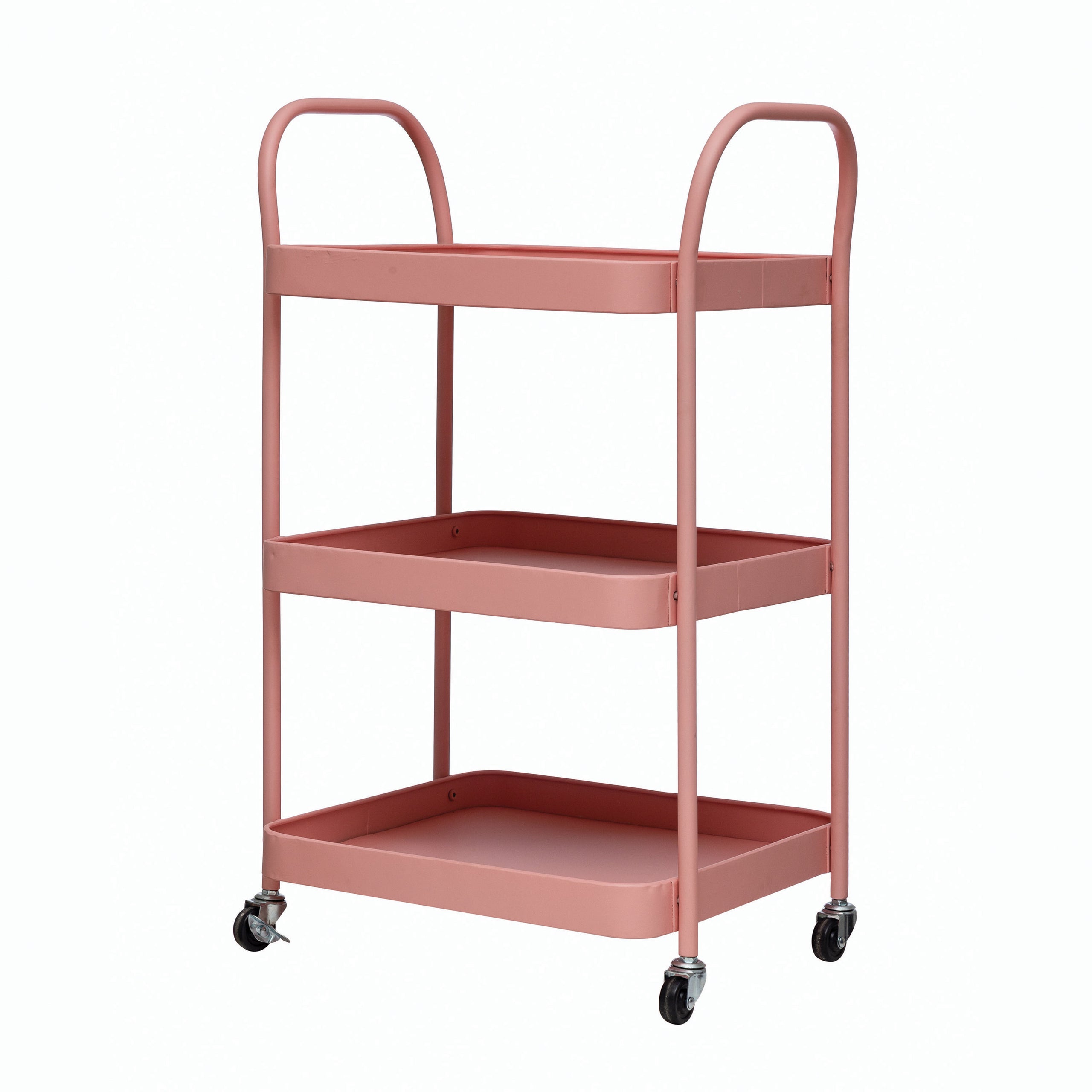 METAL 3 TIER BAR CART PINK Allure Co metal-3-tier-bar-cart-pink-allure-co