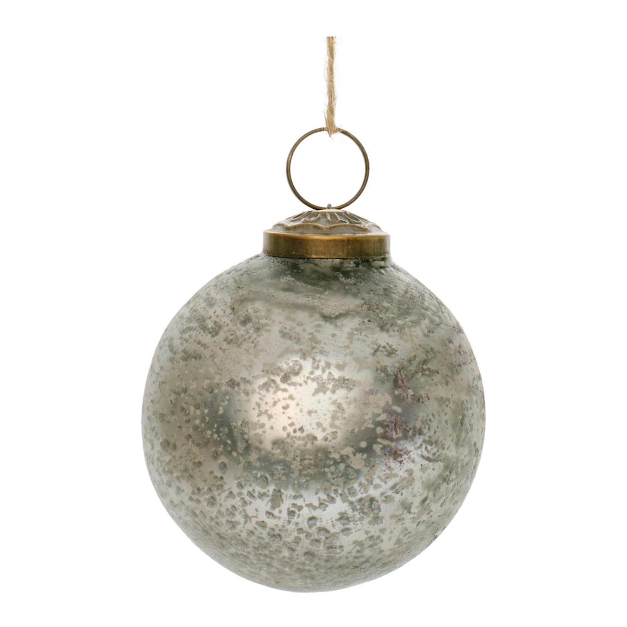 ANTIQUE BLUE BALL ORNAMENT 3”D | Allure & Co.