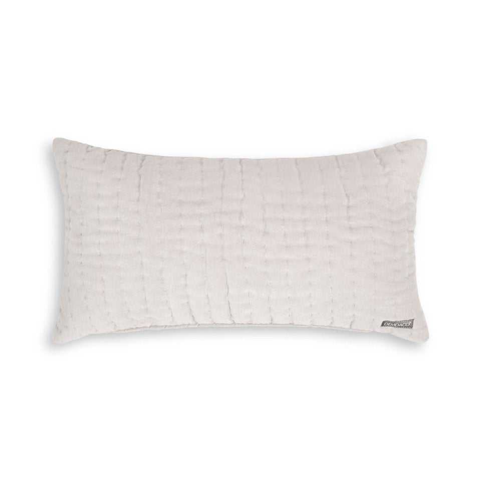 VELVET LUMBAR PILLOW BEIGE Allure & Co.